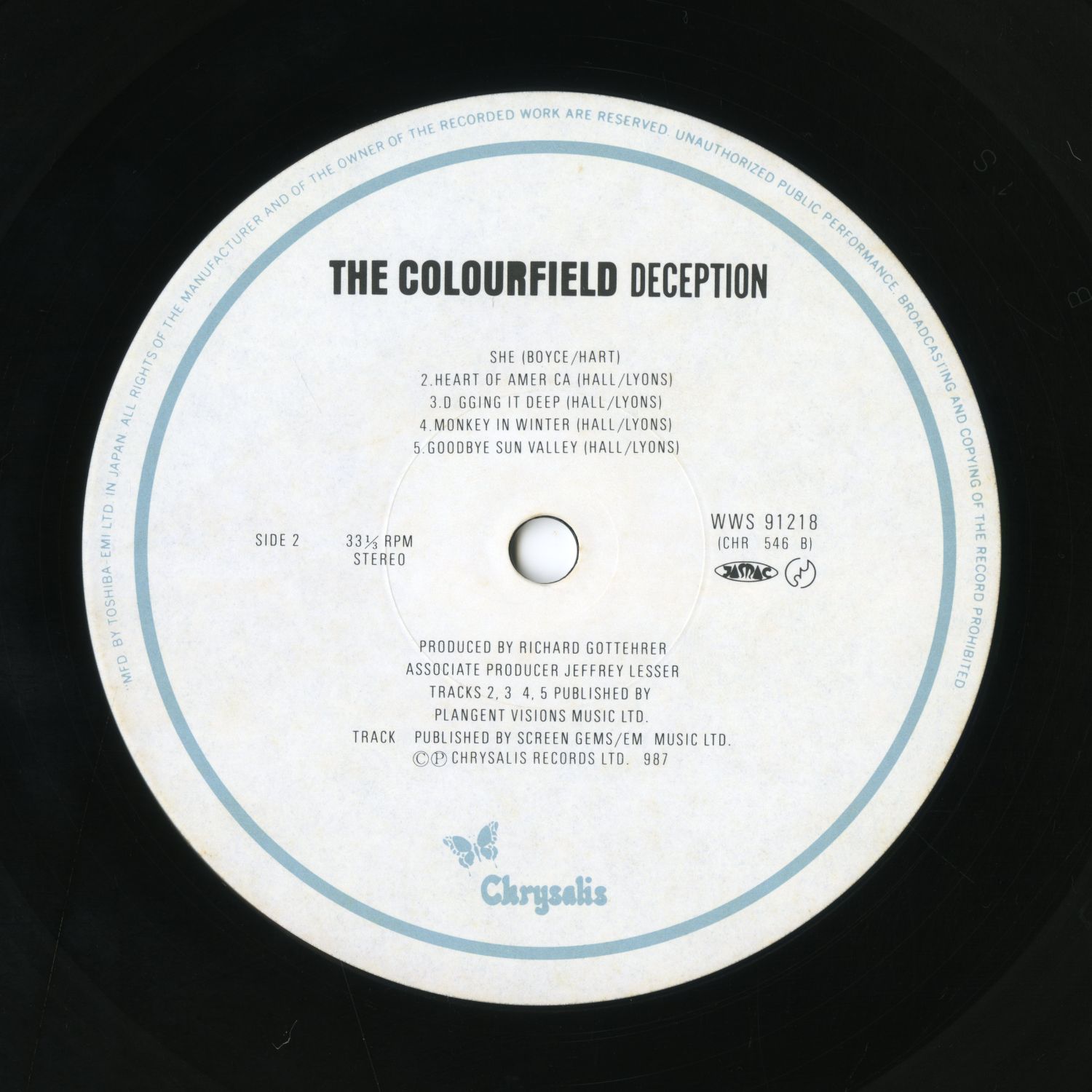 The Colourfield『Deception』04